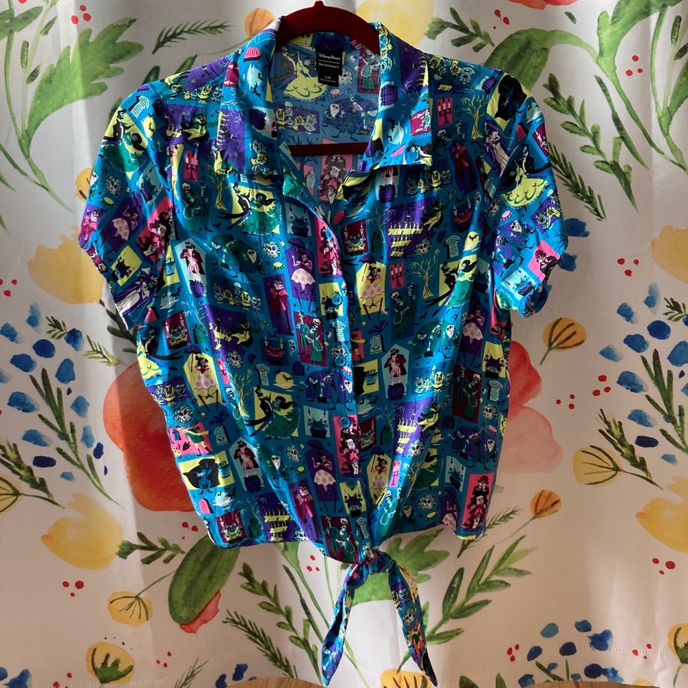 Her Universe Haunted Mansion Button Down